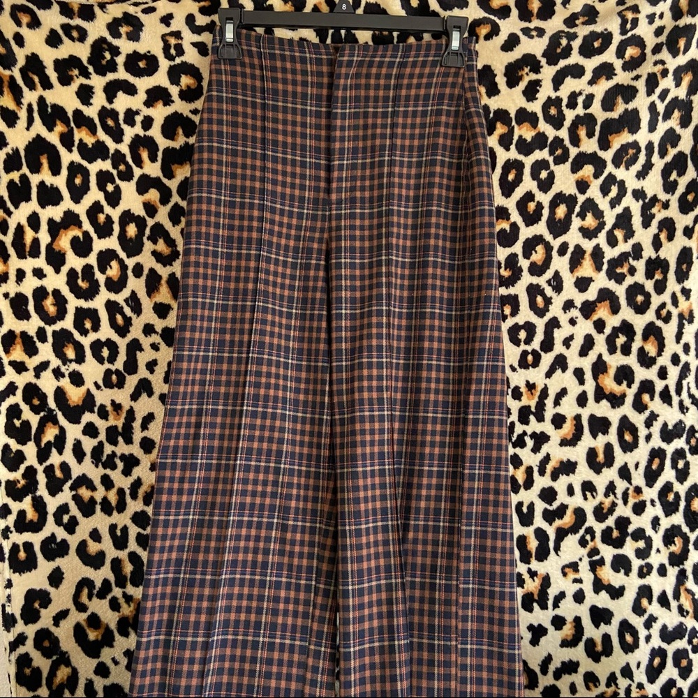 Urban Outfitters High Waisted Plaid Trouser Pants.